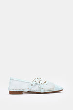 CROSS STRAP BLEU CIEL BALLERINA