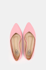 PINK FLAT LEATHER BALLET