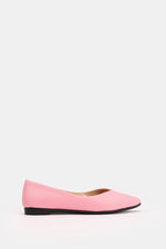 PINK FLAT LEATHER BALLET