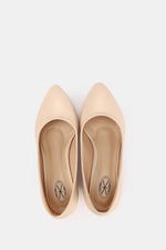 BEIGE CHUNKY PUMPS