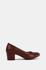 BURGUNDY CHUNKY PUMPS