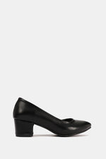 BLACK CHUNKY PUMPS