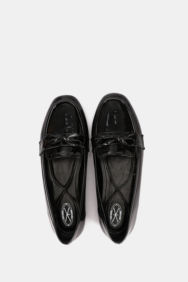 BLACK VERNE BOW FLAT