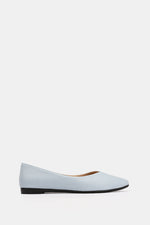 BLEU CIEL FLAT LEATHER BALLET