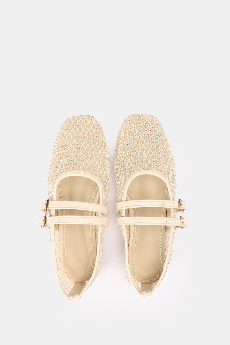 BEIGE STARLIGHT MARY JANE