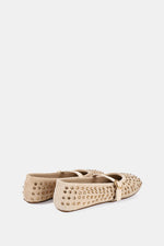 BEIGE JEWELED MARY JANE