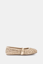 BEIGE JEWELED MARY JANE