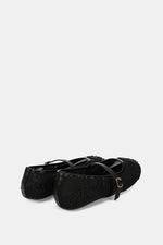 BLACK PEONY SHEER BALLERINA