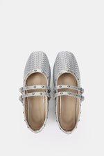 SILVER WOVEN MARY JANE