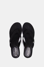 BLACK SUEDE KITTEN HEEL SANDALS