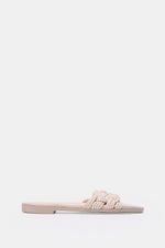 CREAMY KNITTED SLIPPERS