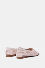 PINK BRAIDED WOVEN FLAT