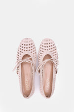 PINK BRAIDED WOVEN FLAT