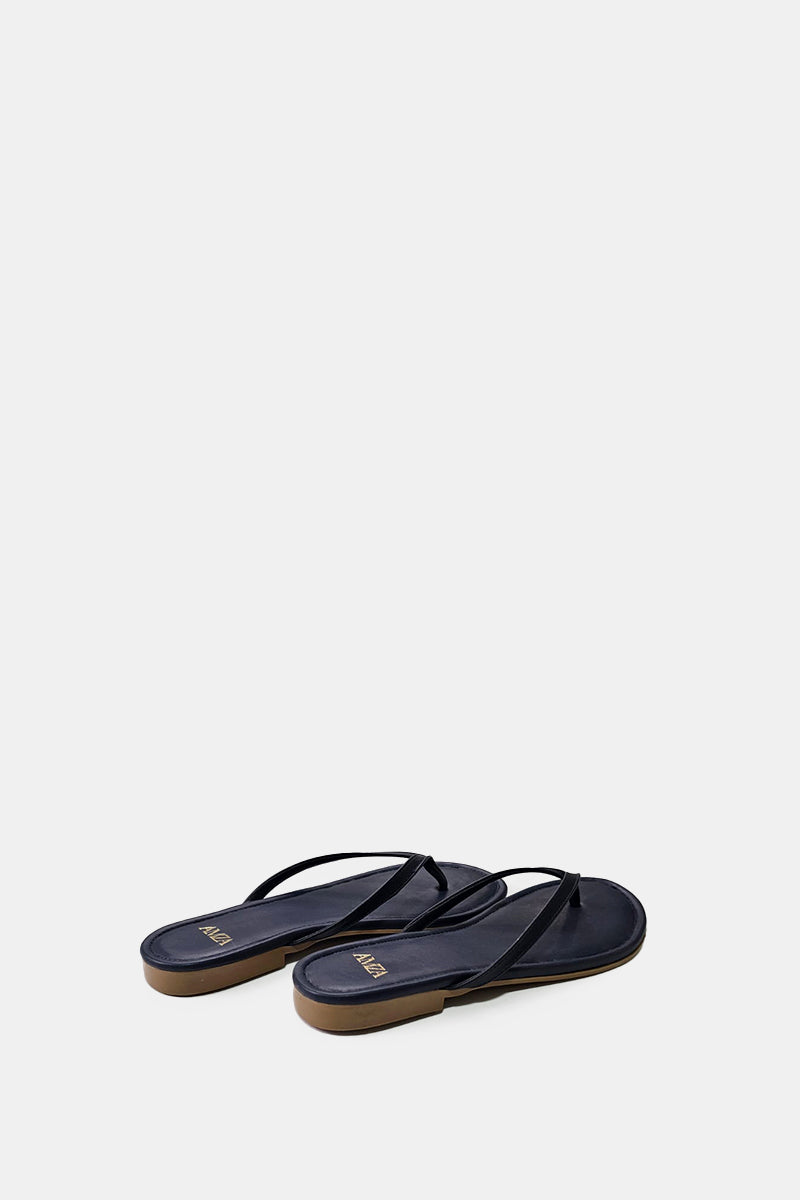 NAVY THONG FLAT SANDAL