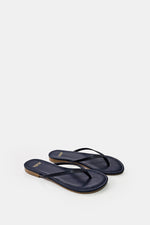 NAVY THONG FLAT SANDAL