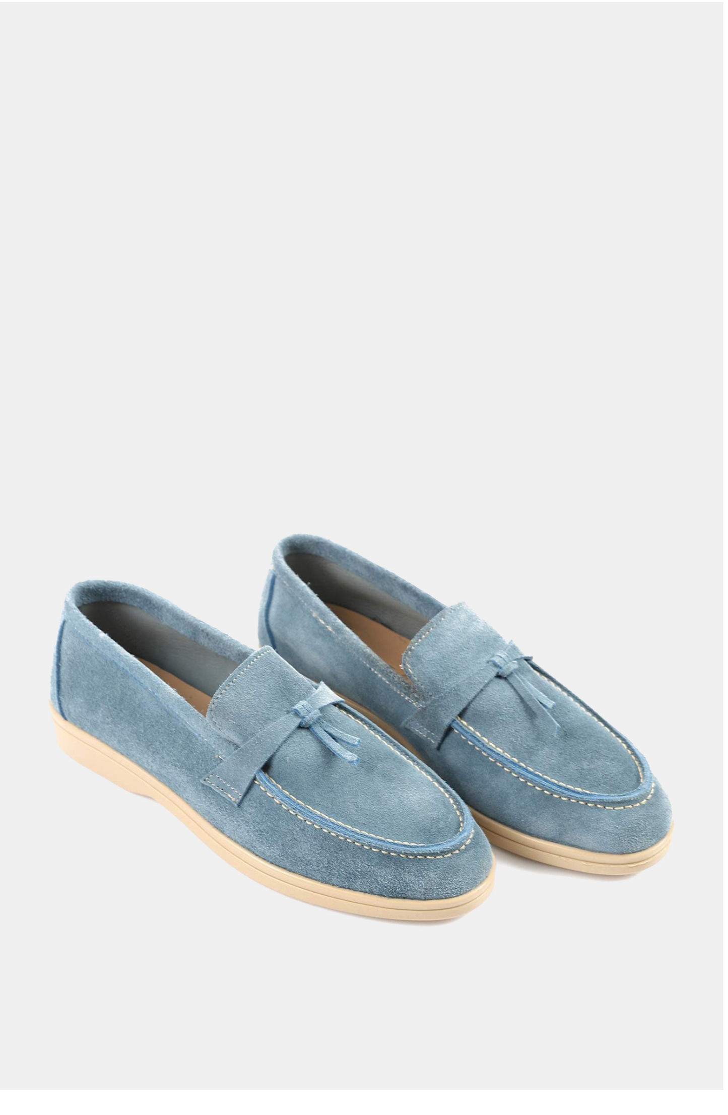 PREMIUM BLEU CIEL TASSEL LOAFERS
