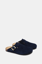 PREMIUM SUEDE NAVY CLOGS