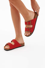 Red Riviera Buckle - Amza - 37