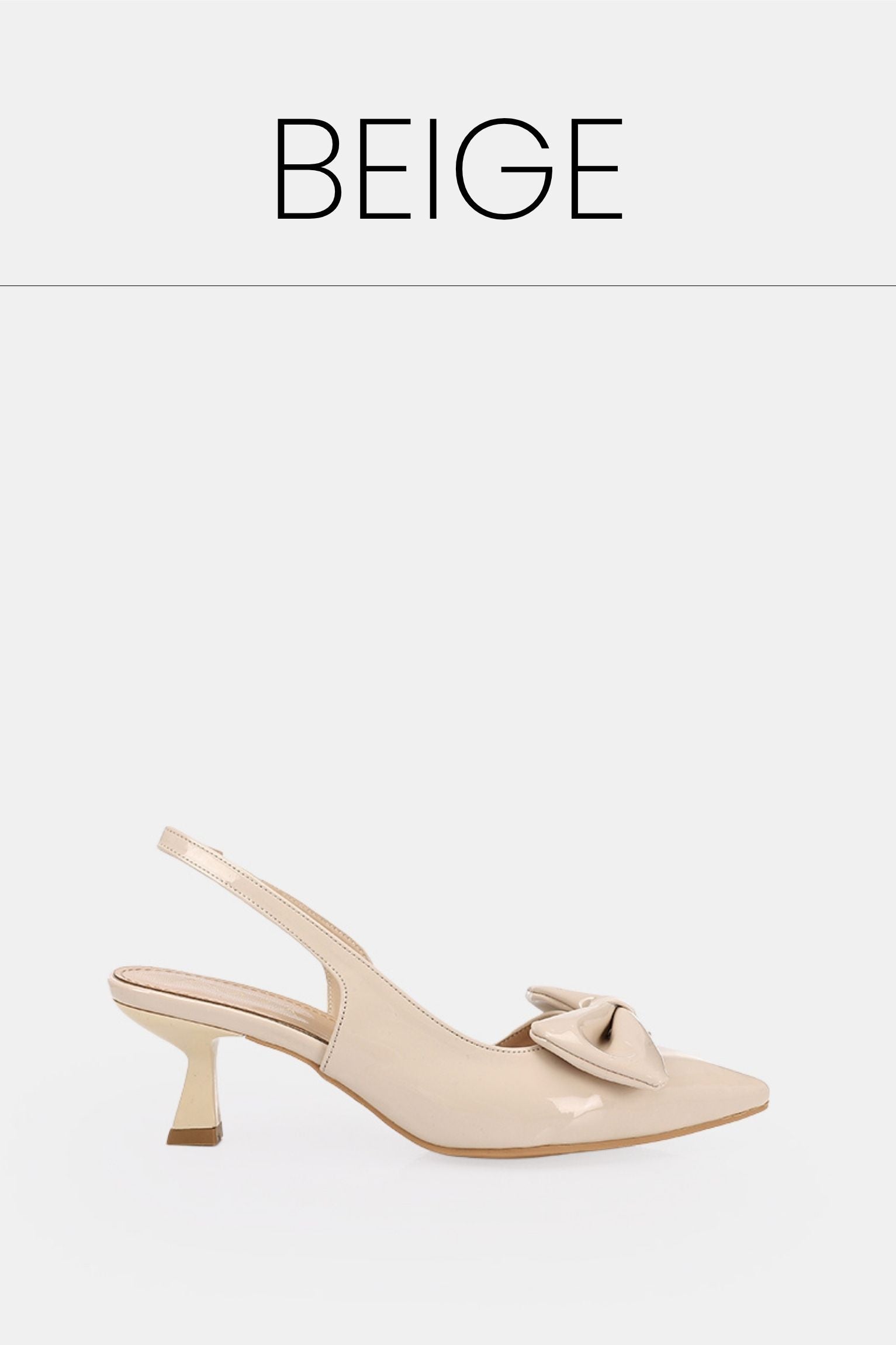 Beige kitten pumps
