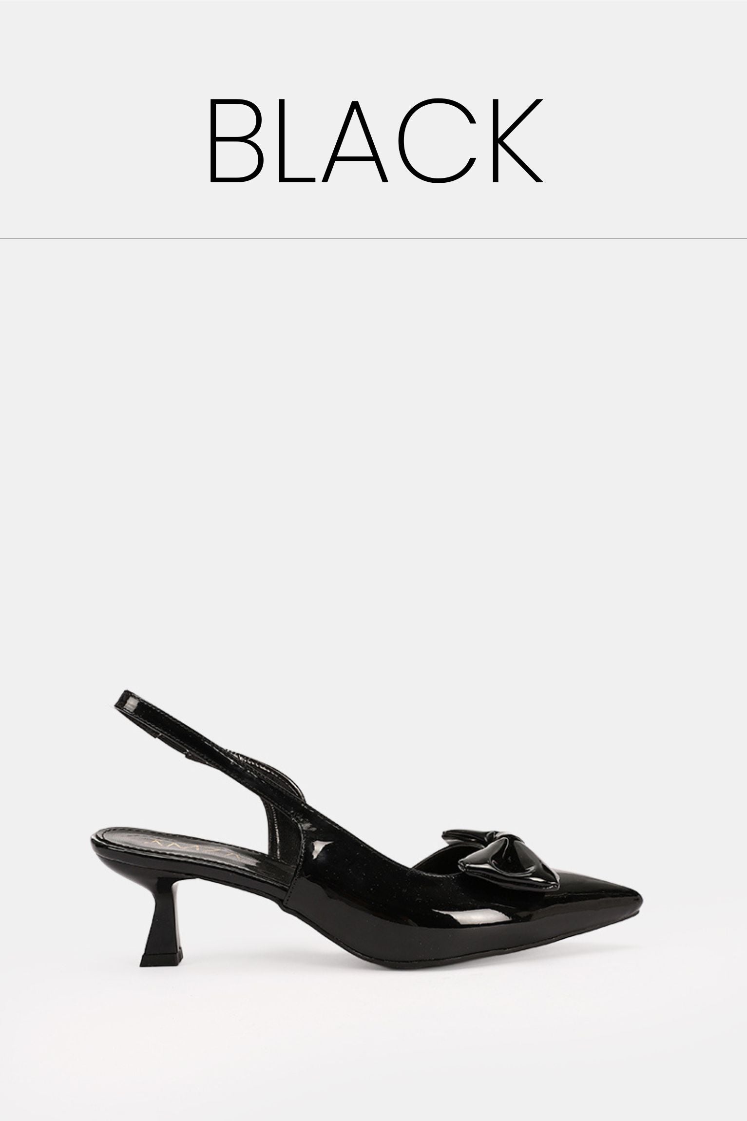 Black kitten pumps