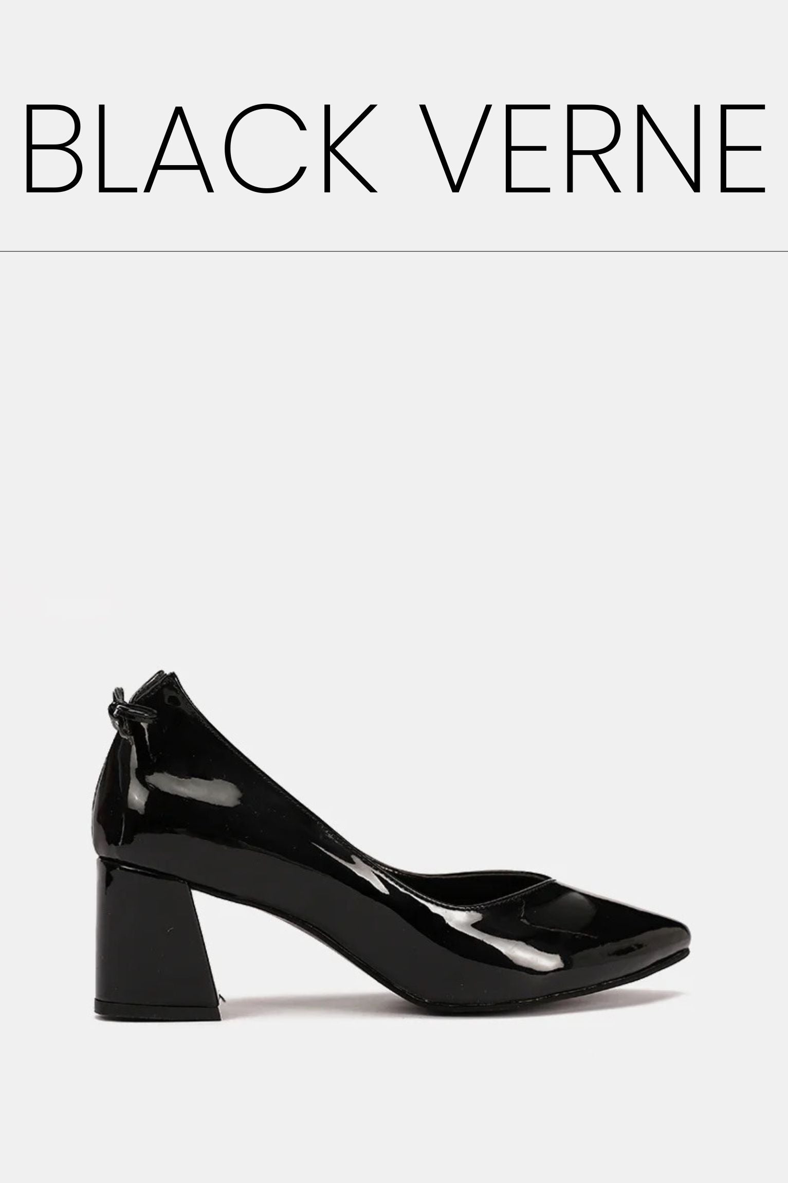 Black verne bow low heels