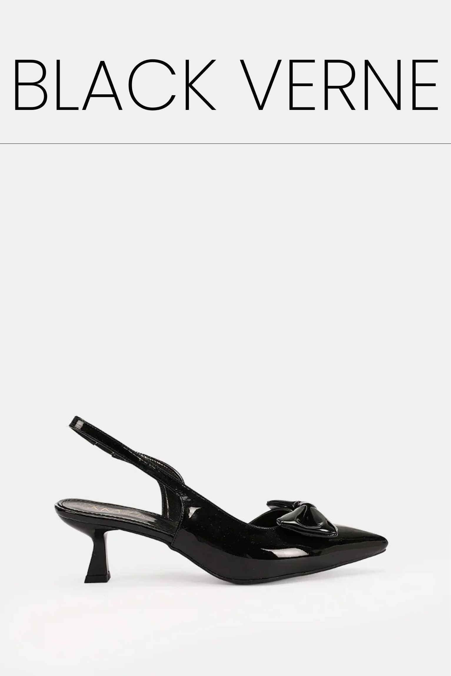 Black verne kitten pumps
