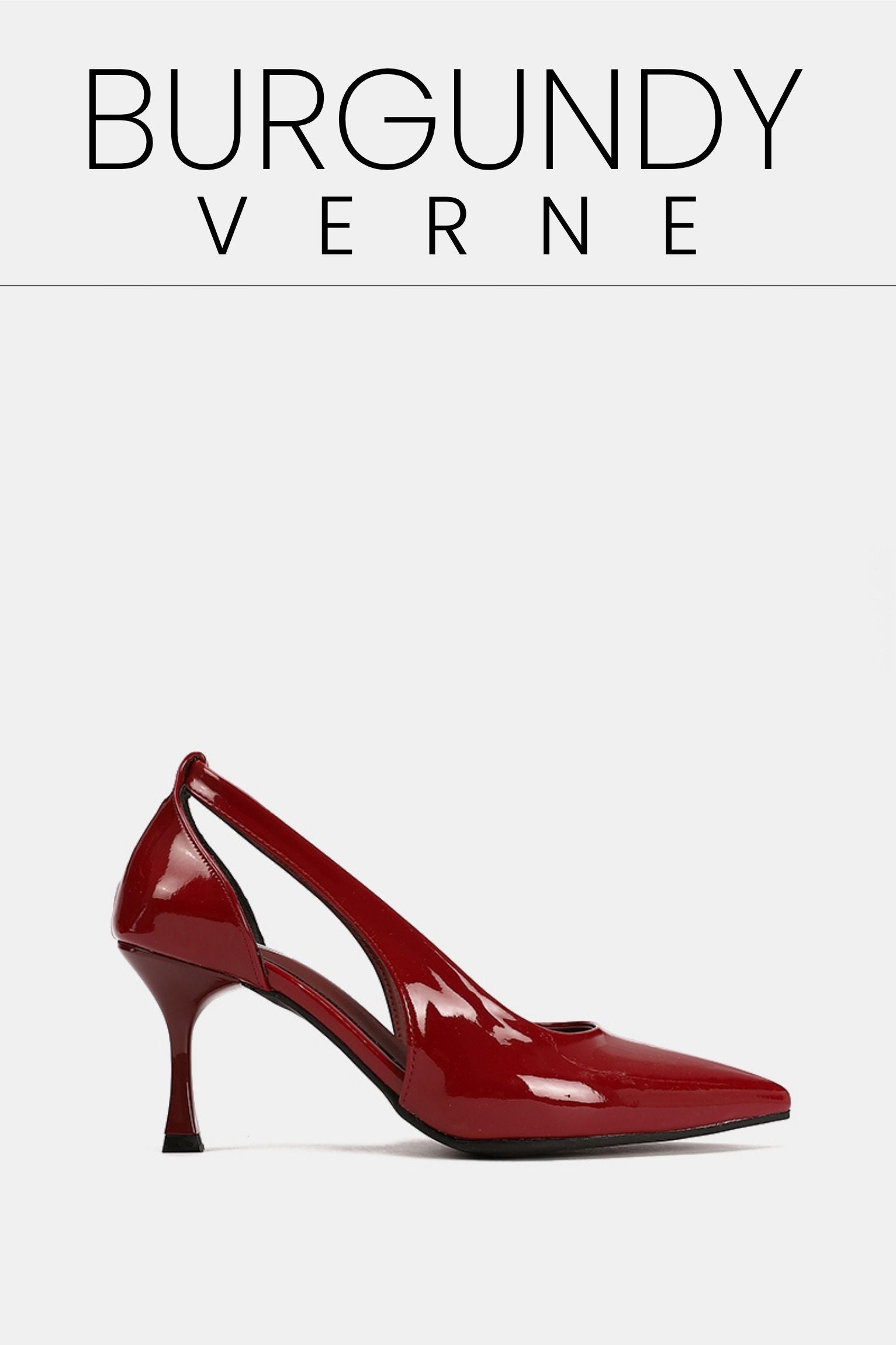 Burgundy verne slings heels