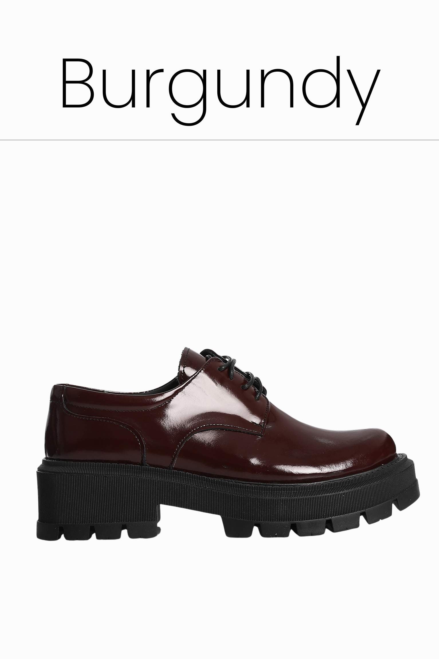 Burgundy chunky laces