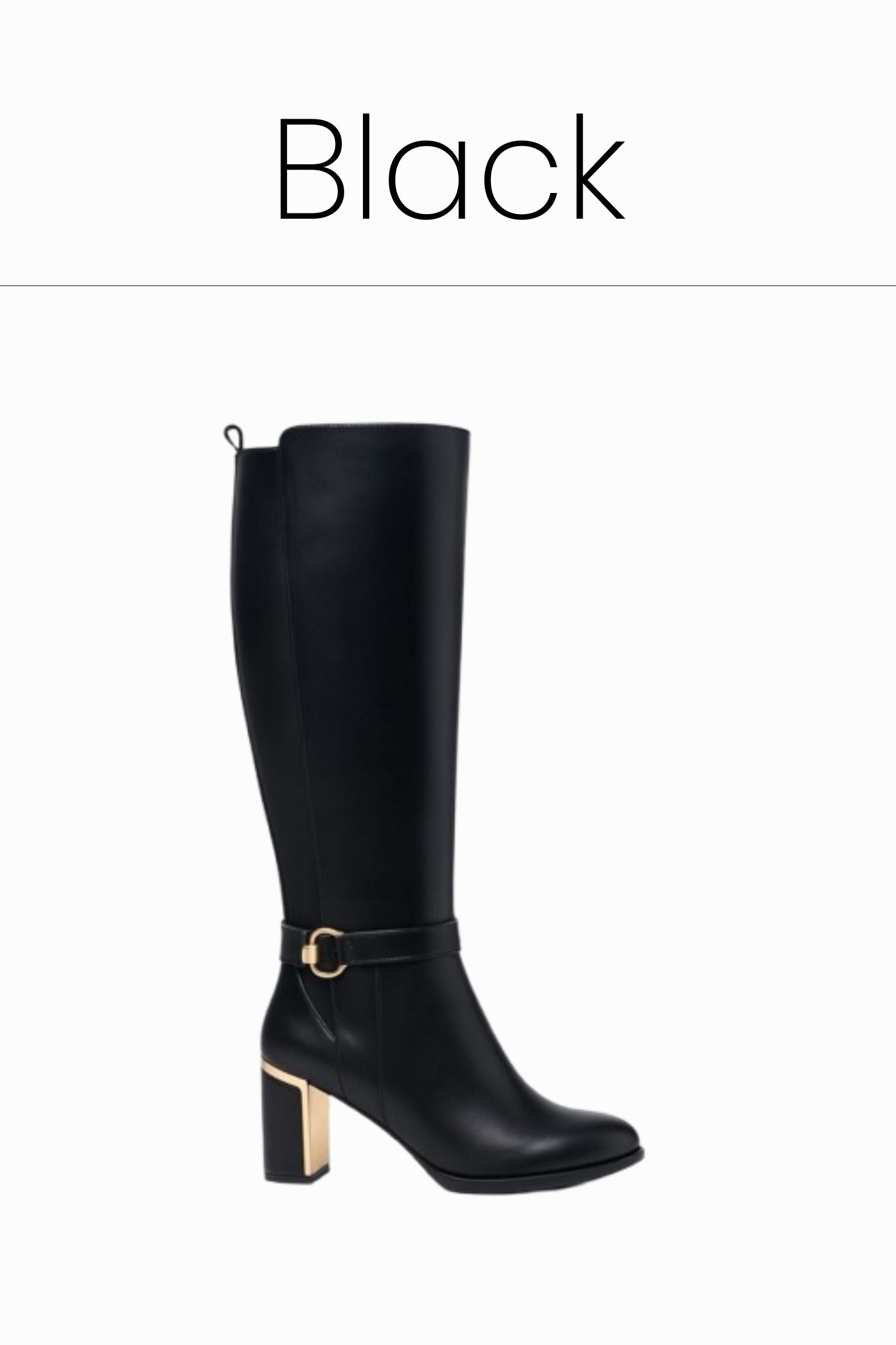 Black knee high boots