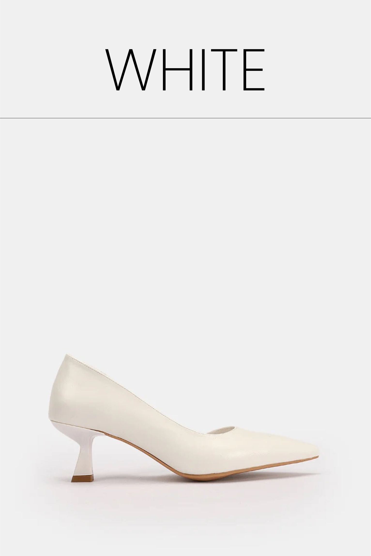 White open kitten pumps