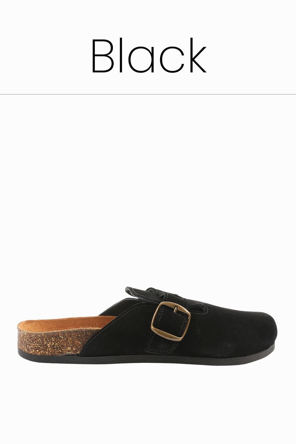 Premium suede black clogs