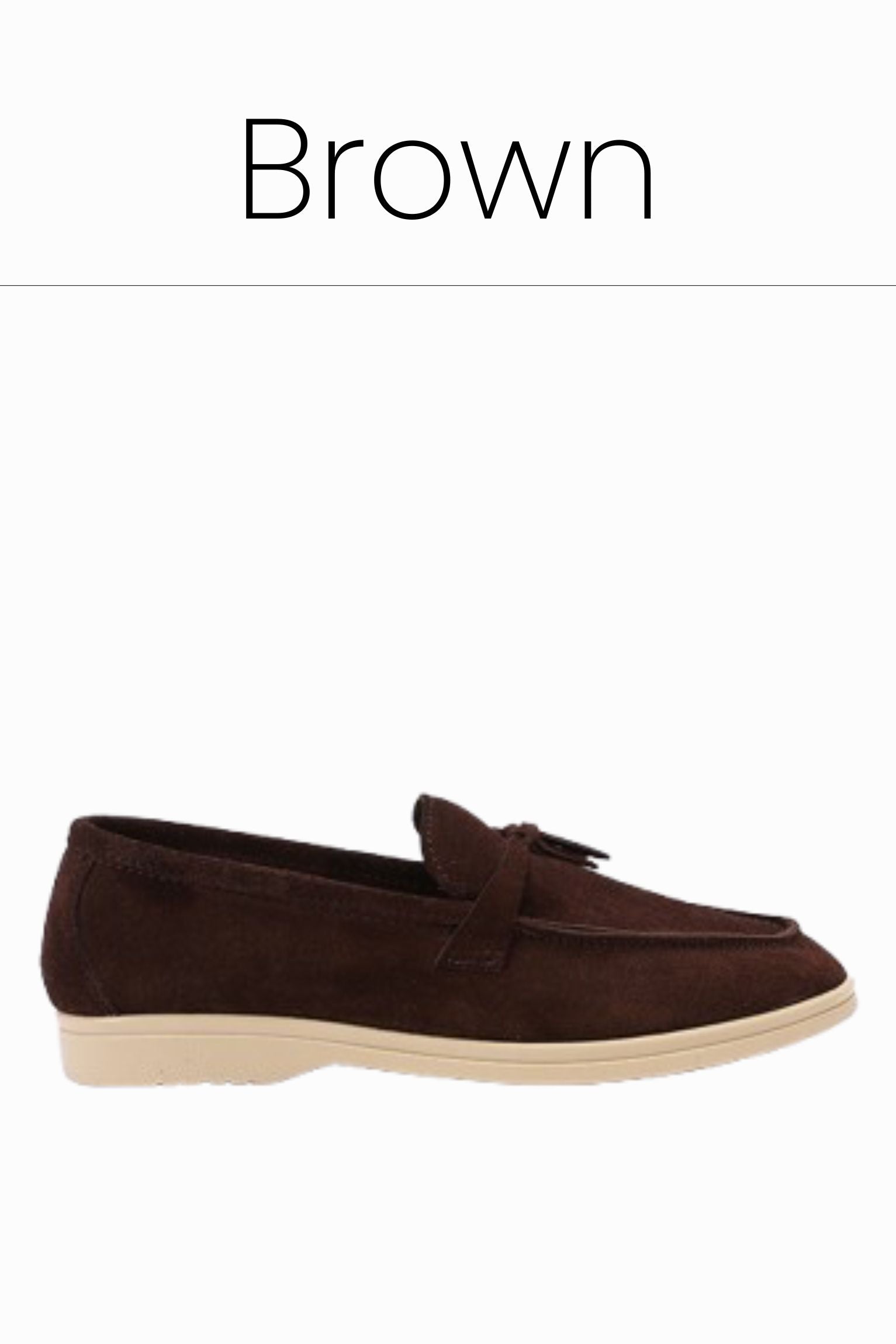 Premium brown tassel loafers