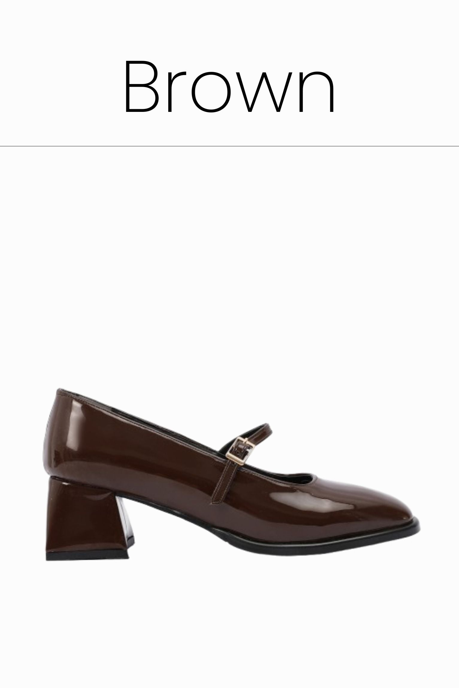 Brown mary jane pumps