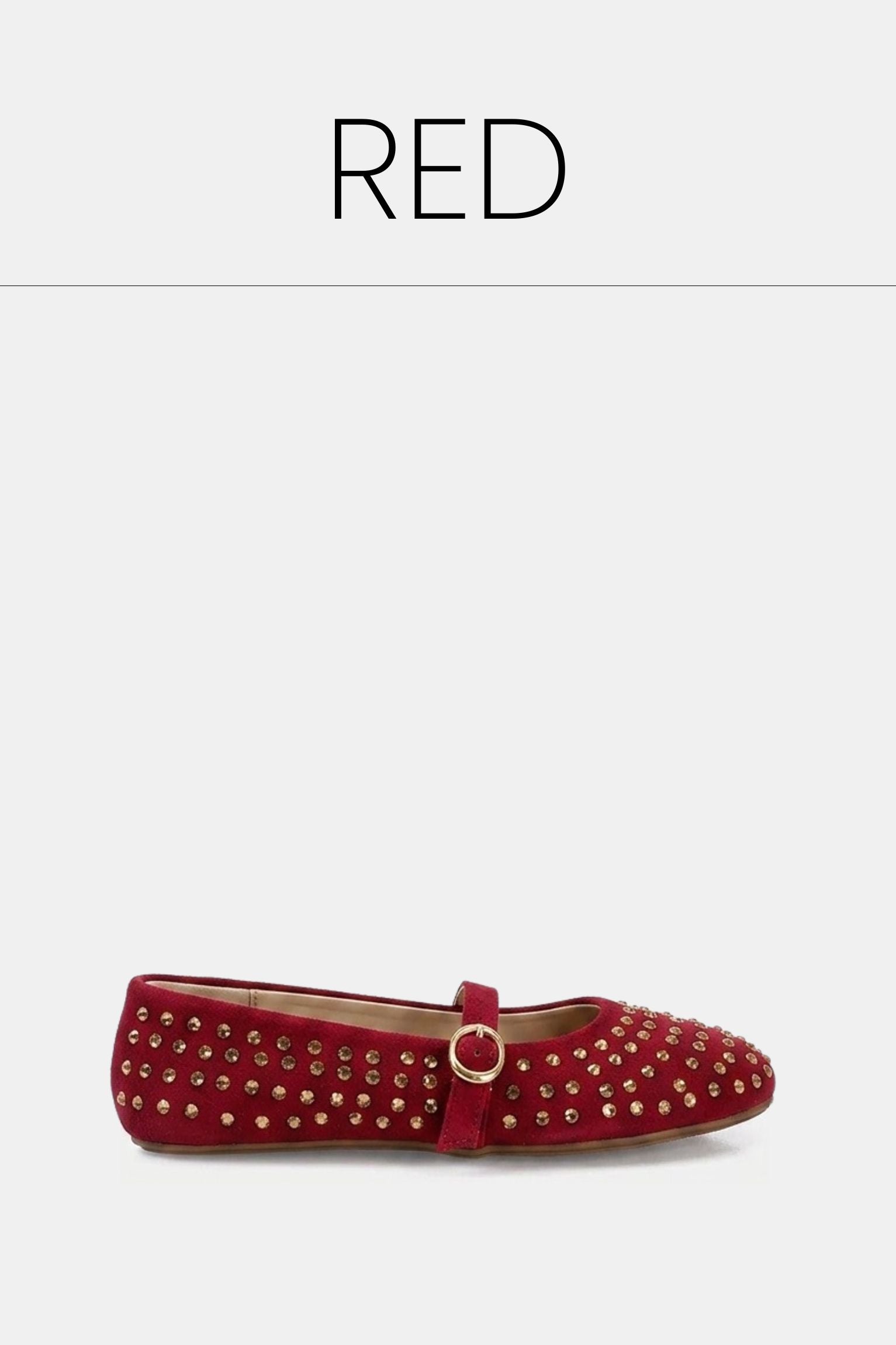 Red jeweled mary jane