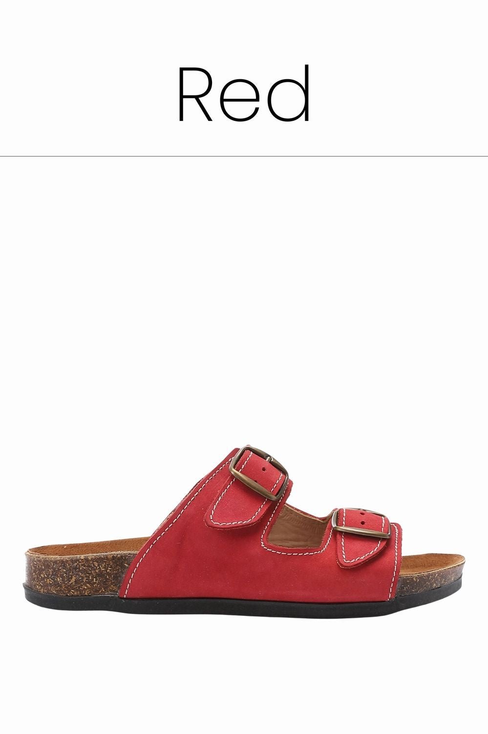 Summer sandals red