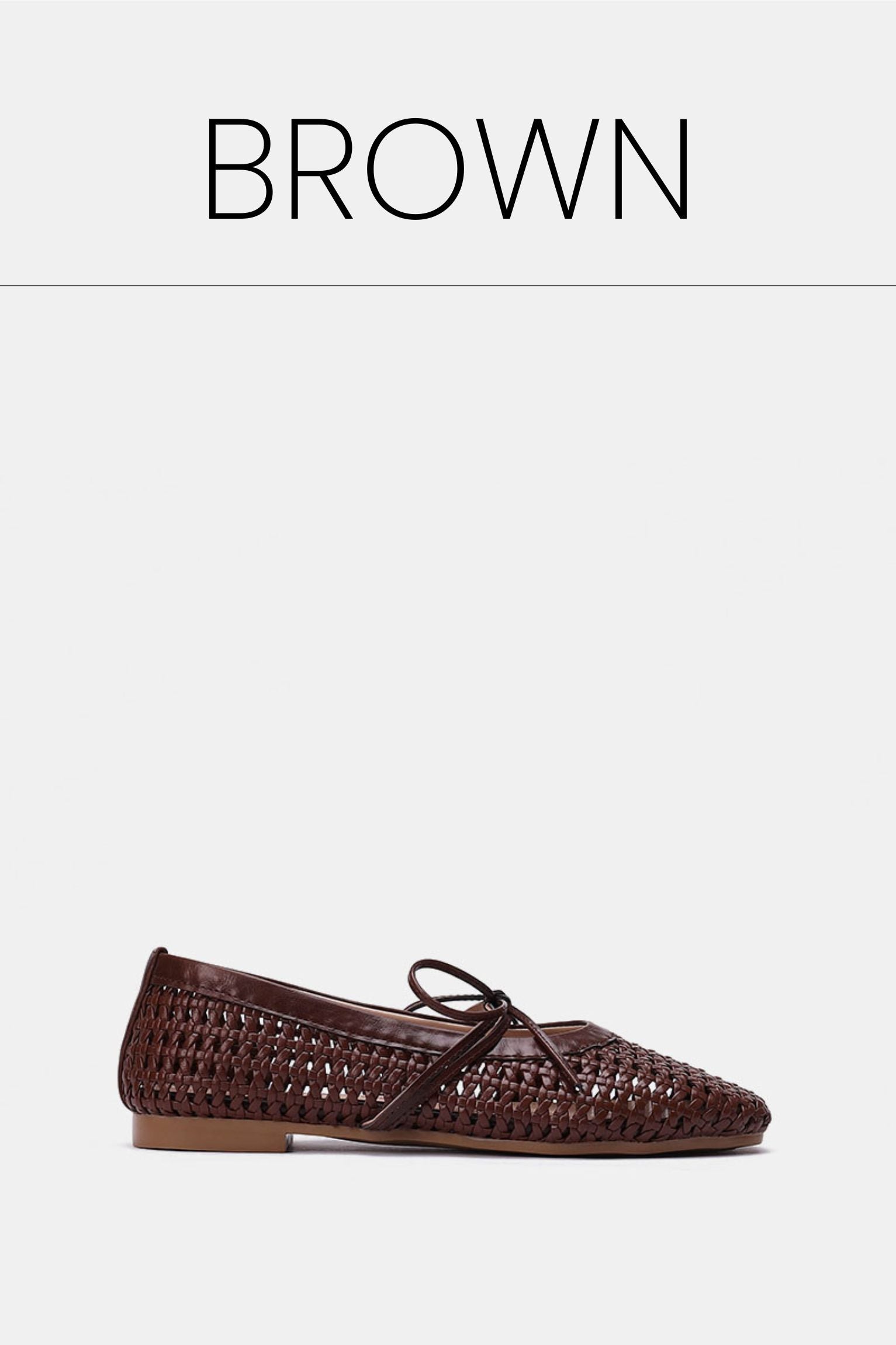 Burgundy braided woven flat