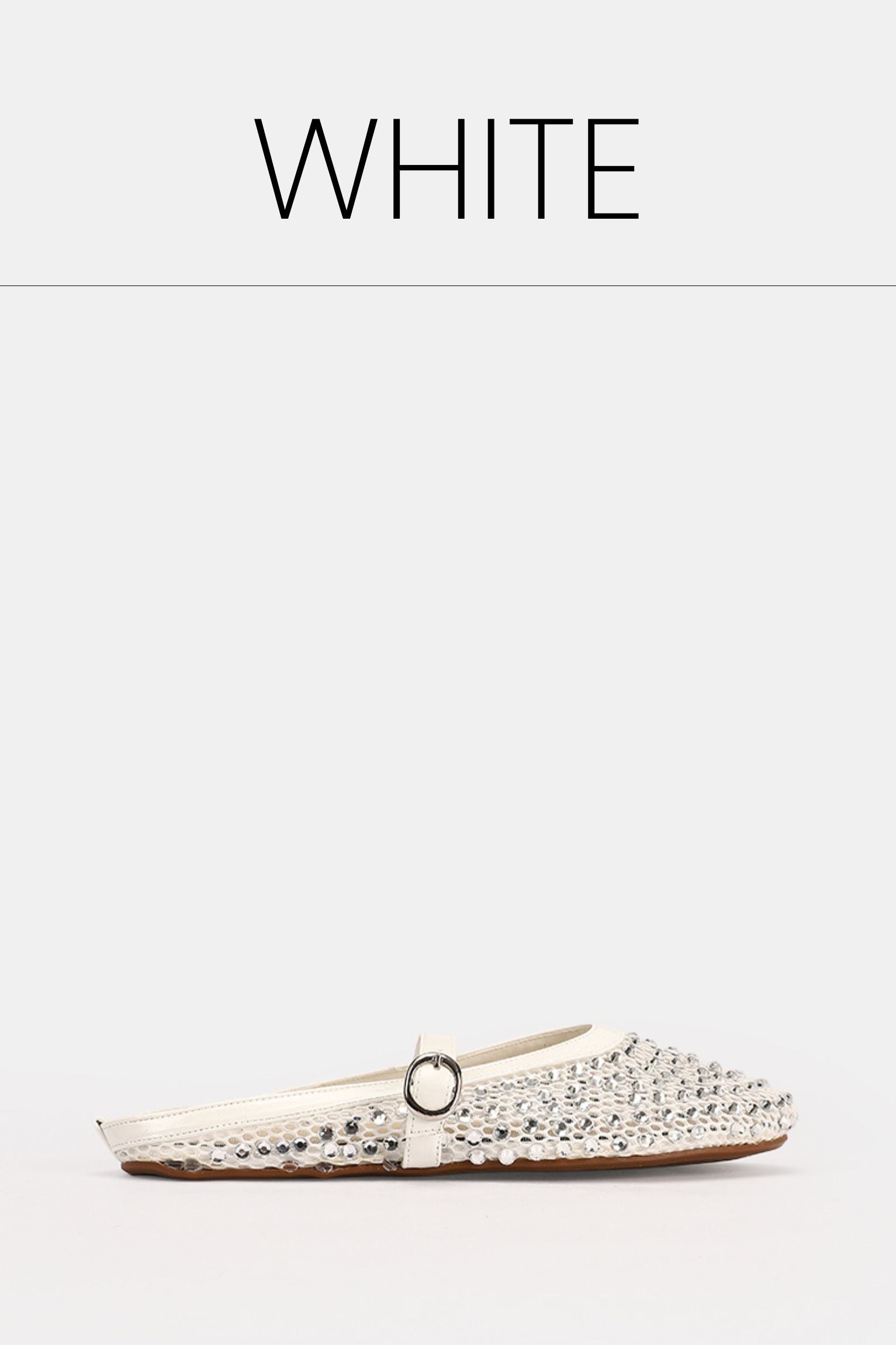 Jeweled white mule